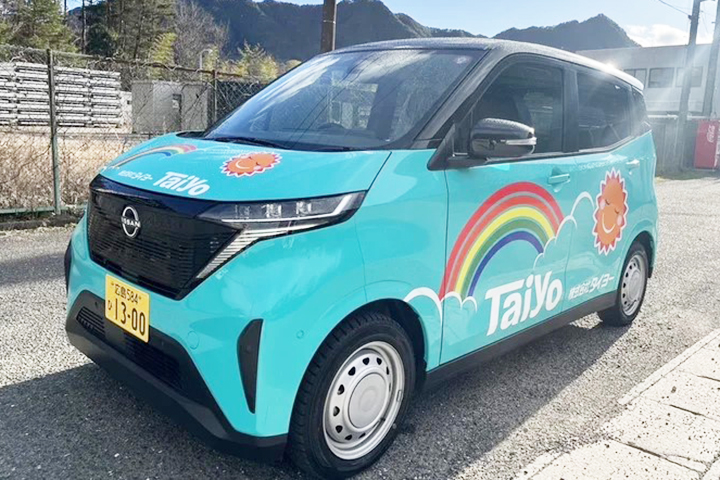 廃棄物収集運搬のタイヨー 営業用EVを導入