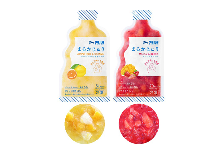 アヲハタが初ジャンル発売 パウチ入り冷凍フルーツ