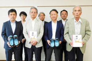 安森機工の私募債　広信金と社協に寄贈
